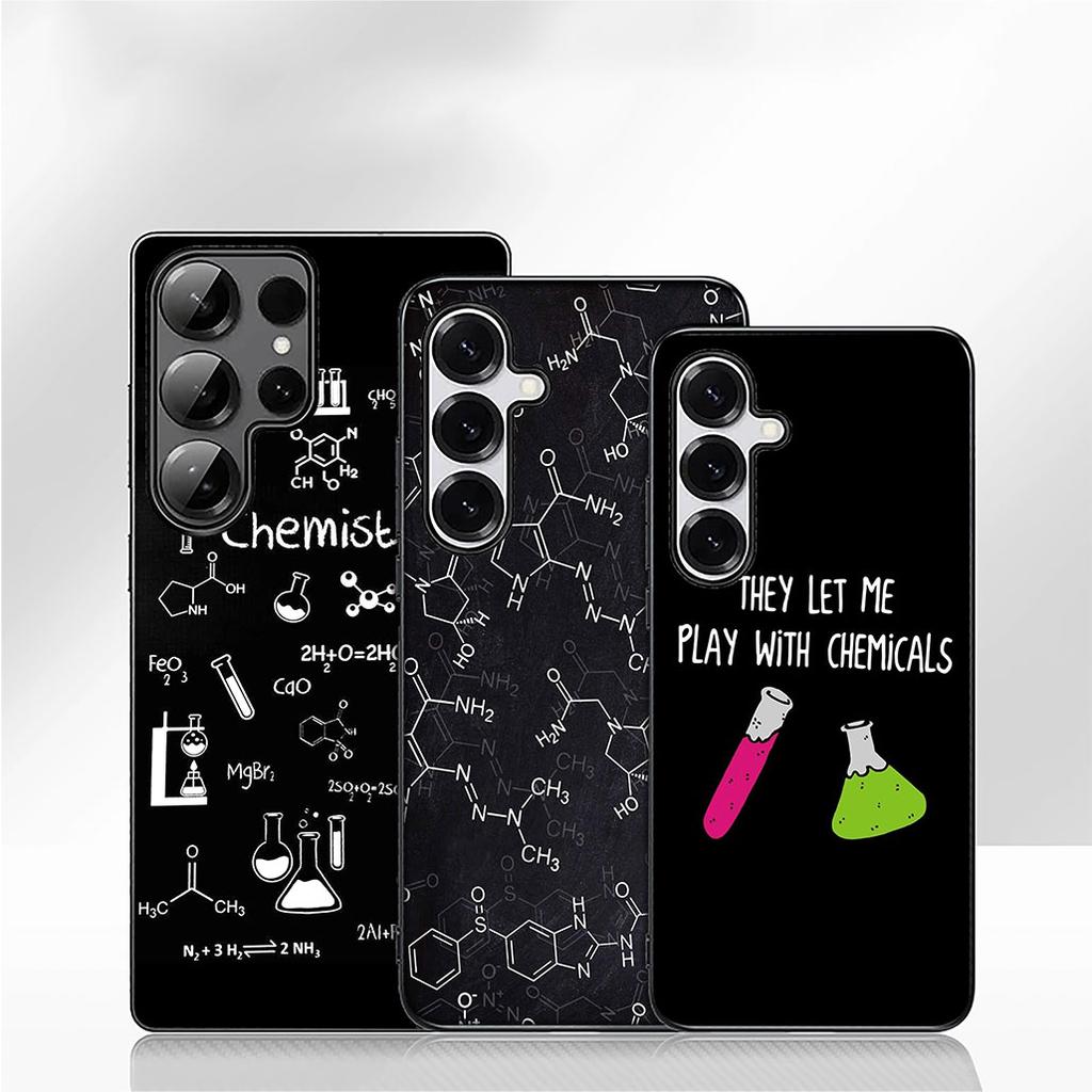 Cover for Samsung Galaxy A07 A13 A12 A14 A23 A42 A50 A51 A52 A53 A70 A71 A72 A21S A04 Note 20 9 8 10 Case Chemistry Science