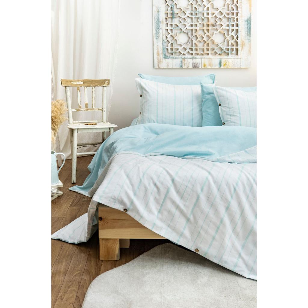 Комплект двойных пододеяльников Harmony Hues, окрашенный в пряже натурального цвета (эластичный лист)