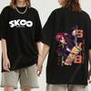 Новая японская аниме футболка Sk8 The Infinity для мужчин, кавайная мультяшная футболка со скейтбордом для мальчиков, графические футболки в стиле харадзюку, хлопковые топы, футболка для мужчин