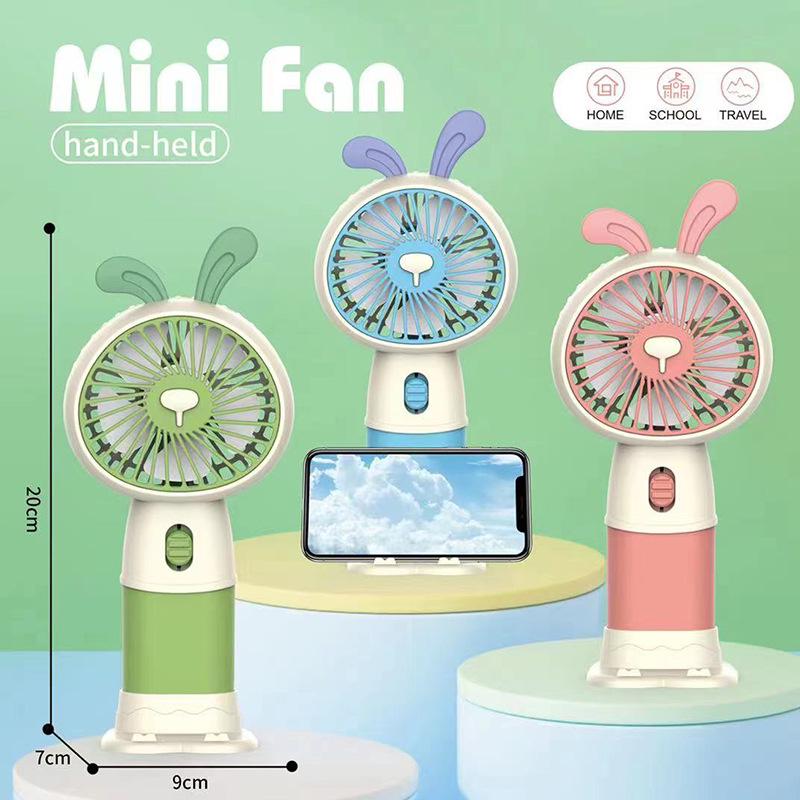 Rechargeable USB Mini Cartoon Snail Fan - Handheld & Desktop Electric Fan Gift