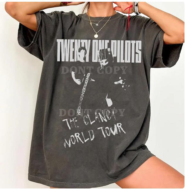 Футболка Twenty One Pilots Футболка Clancy Tour Breach 2025 Унисекс