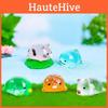 Cute Glow-in-the-dark Resin Animal Miniatures For Diy Micro Landscape Decor