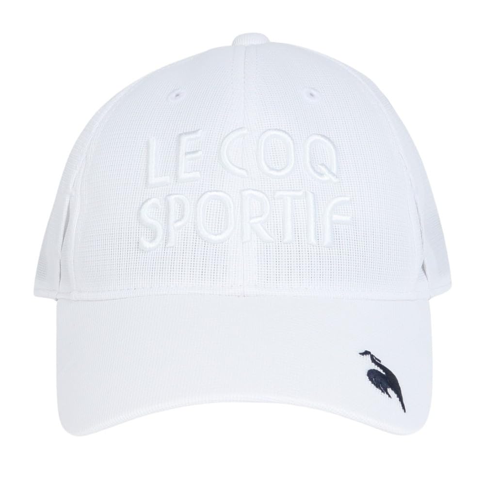 Кепка Coq Sportif, держатель для футболки, солнцезащитные очки, папка, водоотталкивающая, подходит для легкого дождя, сетка, вентиляция, удобная, для гольфа QGBXJC08 WH00 [Le Golf]