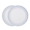 2PCS 4inch Speaker Loudspeaker Protective Cover Speaker Decoration(White White)