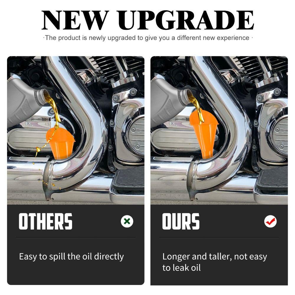 Комплект из 3 предметов, легко очищаемый, воронка для заливки масла в картер, комплект для заливки масла в главный картер мотоцикла