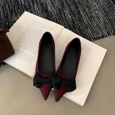 Французские туфли на плоской подошве, маленькие ароматные одинарные туфли, женские, новинка 2024 года, осенне-зимние, вечерние, нежные туфли, туфли Doudou на мягкой подошве