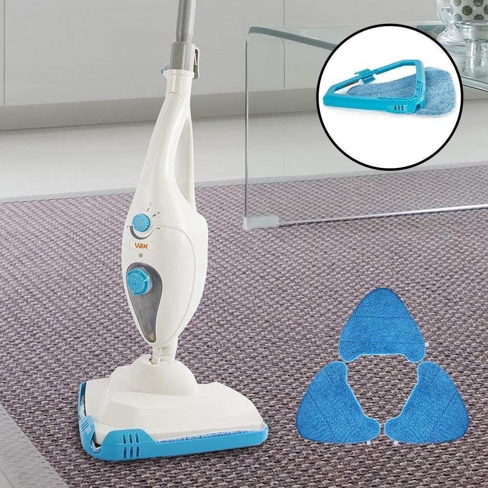 Прочная синяя накладка из микрофибры для паровой швабры, идеально разработанная для моделей Vax S85-cm S86-sf-p S86-sf-t S86-sf-c