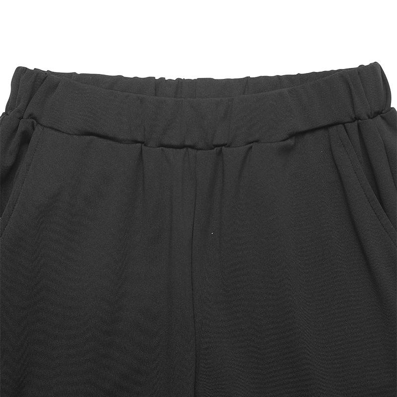 JKASHDK Women's Fashion Casual Solid Color Print High Waist Trousers Pants & Capris