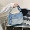Вышитая Джинсовая Сумка Китти Маленькая Квадратная Сумка Сумка Через Плечо