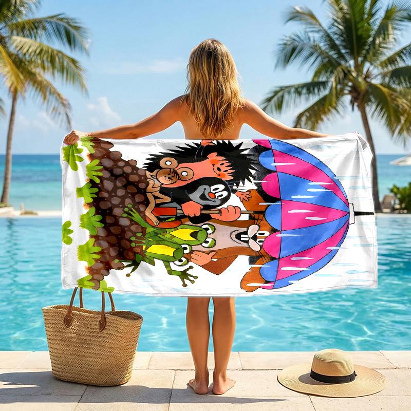 Krtecek Fashion Beach Towel: Ideal for Summer Adventures Soft, absorbent and quick drying suitable for swimming and bathing