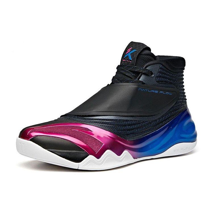 Anta Баскетбольные кроссовки KT6 Dark Night Storm с высоким верхом, мужские баскетбольные кроссовки, черные, синие, фиолетовые, 112041101-11