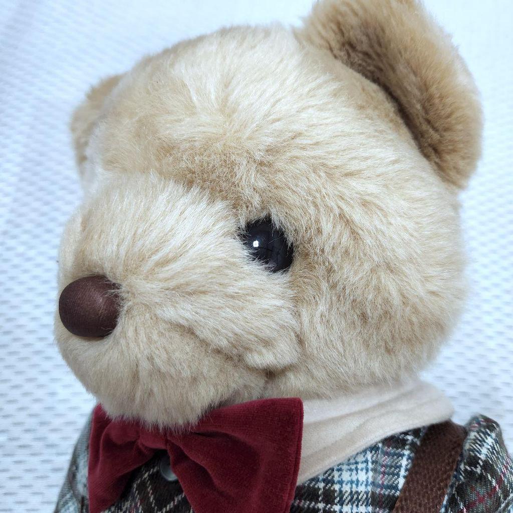 [USED] Oike Teddy Bear Plush Toy Vintage Gift from Fairy Tale Road