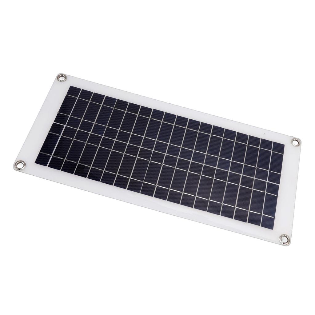Solar Panel Lightweight Thin Waterproof Portable Flexible Solar Panel with 2 USB Output for Car Home Ship