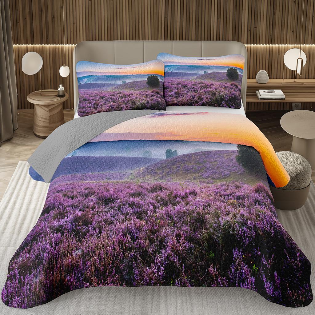 Покрывало Дерево Пейзаж Природы Покрывала для Мальчиков Девочек Реверсивный Серый Комплект Покрывала Современное Абстрактное Искусство Стеганое Постельное Белье Квин