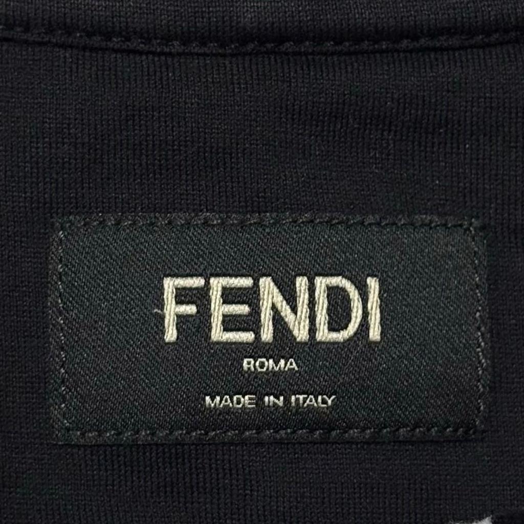Used FENDI Mock Neck T-Shirt, Black, Regular Domestic, Overseas Size L, Meguro Ren Worn
