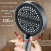 Extra-Wide Large Panel Handheld Shower Head 7 Modes Massage Shower Head  Low Water Pressure