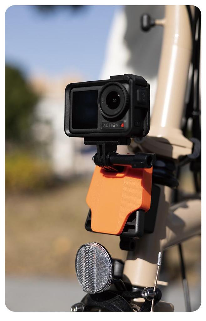 Крепление для света "Свиное рыло" и адаптер для камеры для Brompton, Dahon, GoPro и DJI Osmo