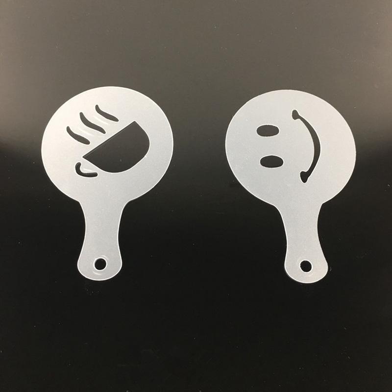 16 шт., форма для рисования кофе, креативная модель печати, кофейная пена, распылитель, трафареты для торта, сахарная пудра, сито