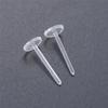 Replacement Jewelry Making Jewelry Parts Ear Hole Blockage Plastic Stud Earring Pure Color Ear Post