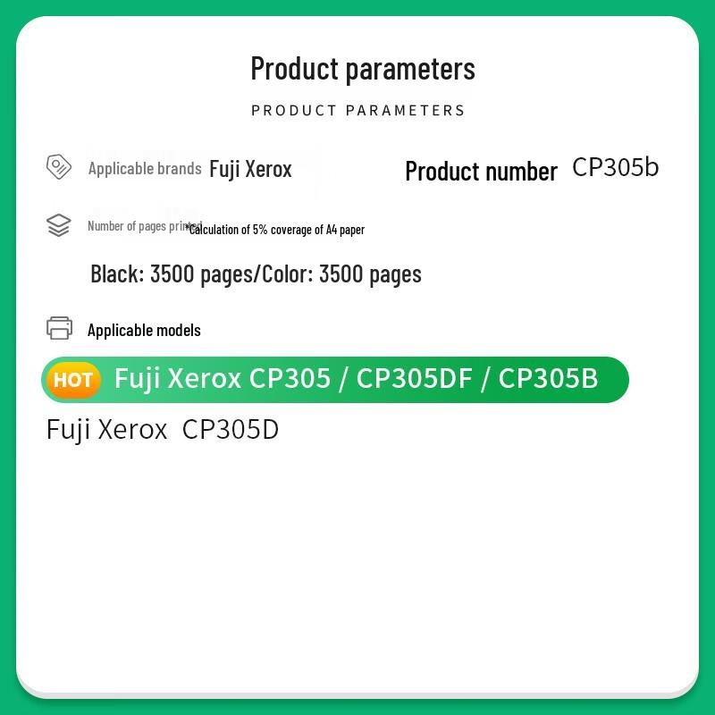 Xerox CP305 / CT201638 Compatible Toner Cartridge