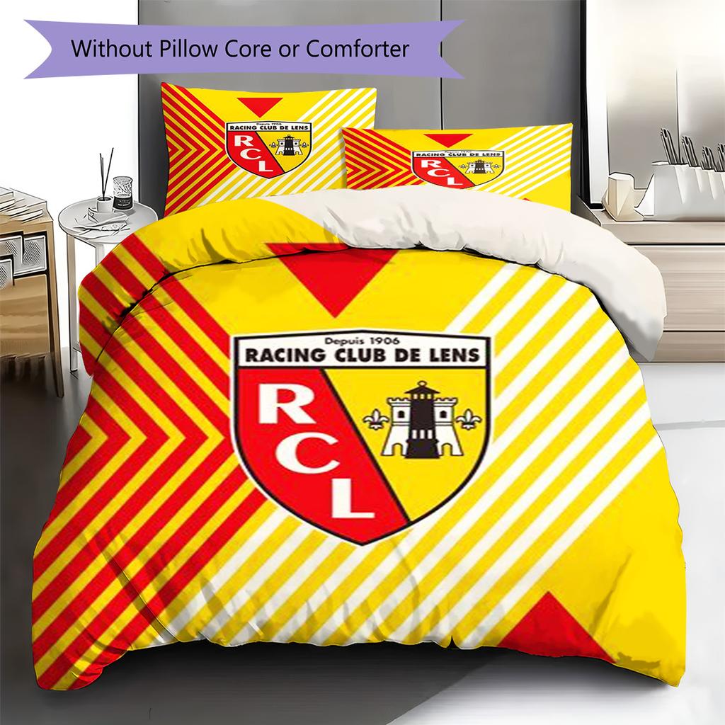 Постельное белье с узором RC Lens Покрывало Наволочка Декор для дома Подарок (1 пододеяльник + 2 наволочки, без наполнителя)