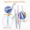 5pcs Large Ergonomic Crochet Hooks Set, 1pc Ergonomic U-Shape Thread Snip, Big Crochet Hooks for Chunky Yarn Size 8.0mm 10.0mm 12.0mm 15.0mm 20.0mm