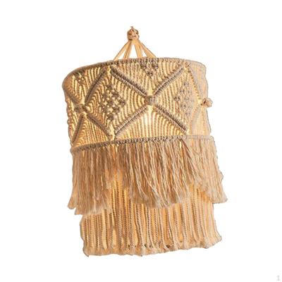 Подвесной светильник в стиле бохо-макраме для современного домашнего декора