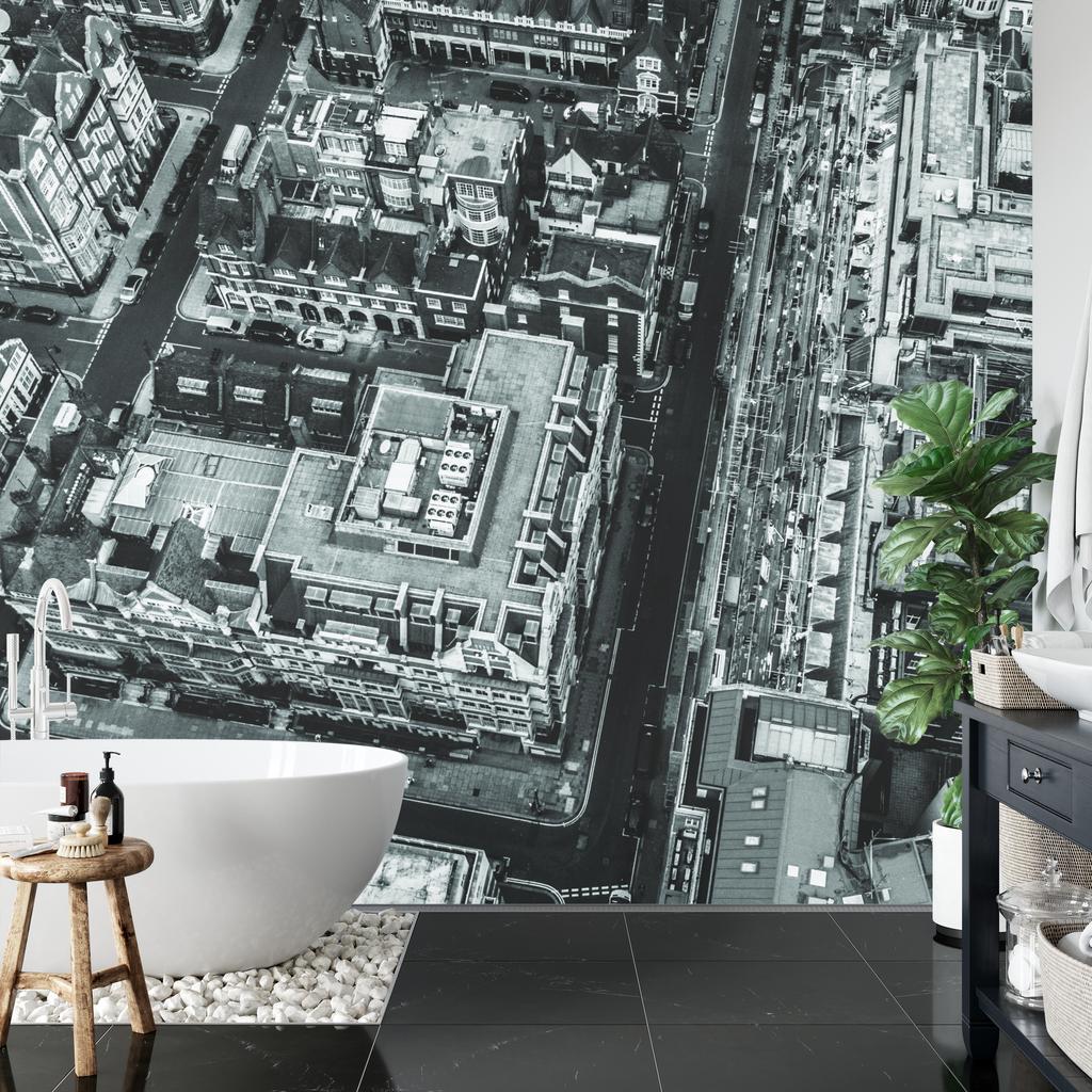 Фотообои Лондон Черно-белый гладкий винил 315x210