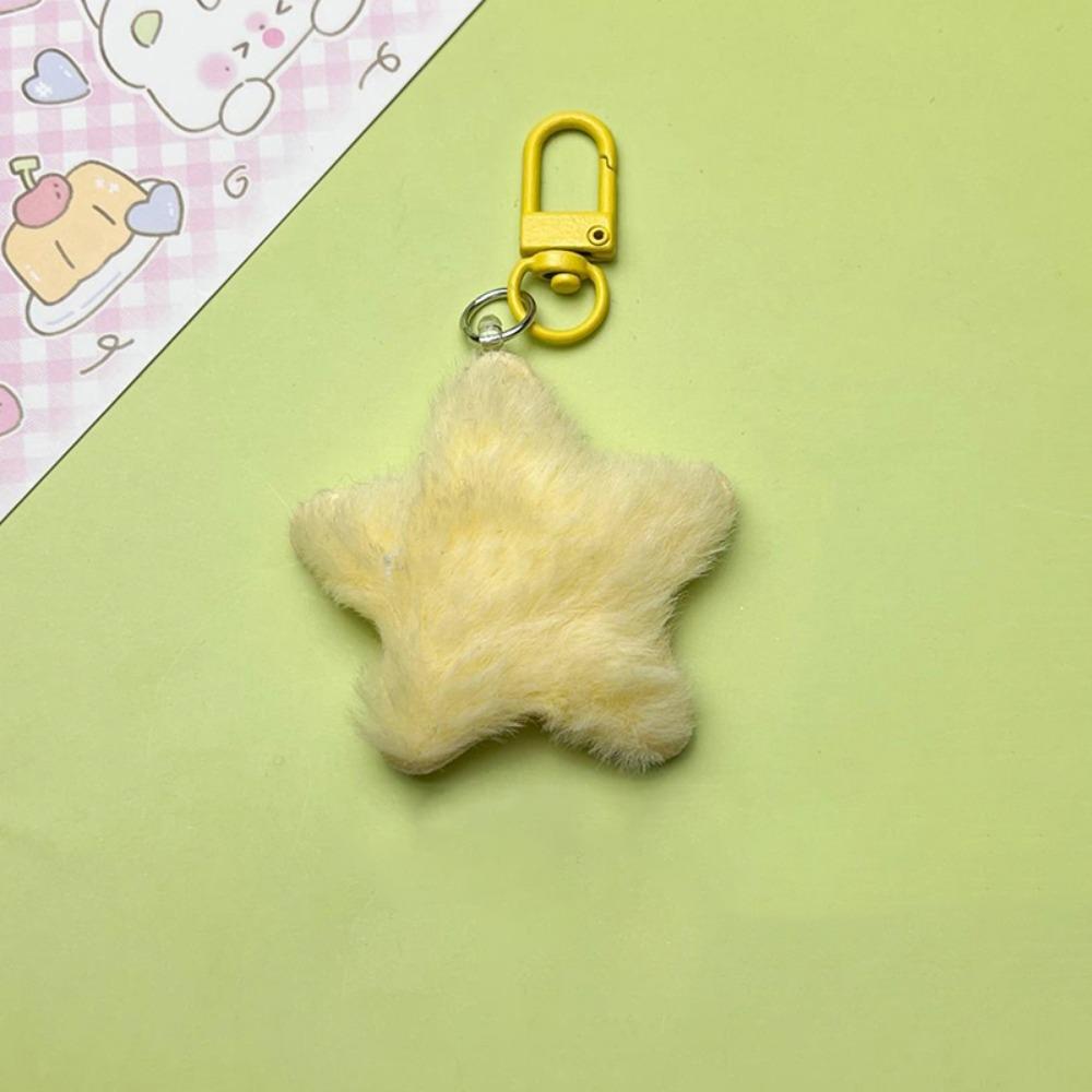 Pom Pom Starfish Multicolour Star Key Ring Pentagram Stars Backpack Pendant  Wedding Gifts