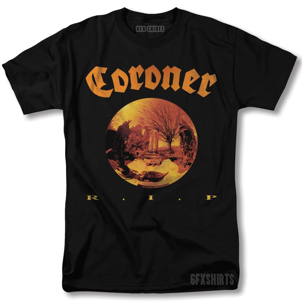 Футболка Coroner R.I.P Thrash Metal Рок Концерт Тур Мерч Винтажная Графическая Футболка Унисекс Футболка