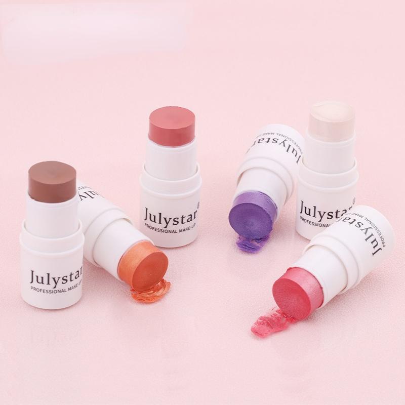 Rouge Pearlescent Highlighter Lazy Sunburn Blush Cream Blush Stick Single Color Matte Blush