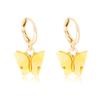 Creative Alloy Butterfly Earrings Casual Chic Multicolor Womens Animal Design