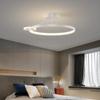 Современный минималистский светодиодный потолочный светильник с дистанционным управлением, скандинавский круглый светильник для спальни в ресторане, внутреннее освещение, украшение комнаты