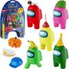 Crewmate Figures 5 Toys of 16 Collectibles In 1 Pack Includes Peeled and Stuck 1 Hidden Cheater Mini Toys with 3 Hats Kids Toys P.M.I.
