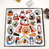 24pcs/set Christmas Decorations Christmas Gift Box Sets Wooden Dolls Christmas Tree Hanging Ornaments and Supplies Gift Simple