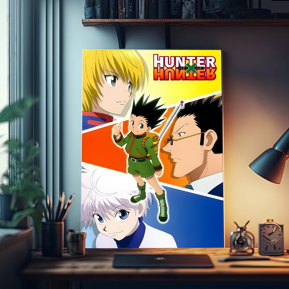 Hunter X Hunter Манга Аниме Аниме Постеры Липкая Белая Бумага Наклейка DIY Комната Бар Кафе Кавайный Декор Комнаты