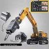 Children's Alloy Excavator Toy with Bucket & Drilling Machine for Boys Ages 2-5