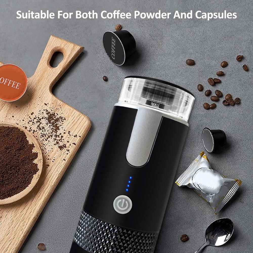 Portable Coffee Maker, 170mL Wireless Electric Espresso Machine Mini Rechargeable Capsule Coffee