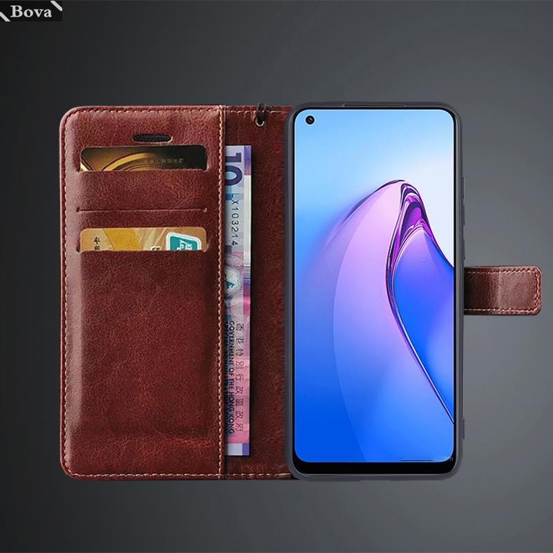 Reno 8 5G Чехол-книжка из искусственной кожи с держателем для карт для OPPO Reno8 5G Reno 8 Pro 5G Чехол-книжка Ретро кошелек Сумка Накладка Чехол Fundas Coque