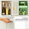 Bathroom Column Furniture, Freestanding Bathroom Tall Cabinet with 1 Drawer, 2 Doors and Adjustable Shelves