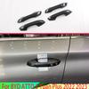 Для BYD ATTO 3 Yuan Plus Автоаксессуары Хромированная ABS Накладка на Ручку Двери с Отверстием для Умного Ключа Накладка-Заглушка Декоративная Накладка
