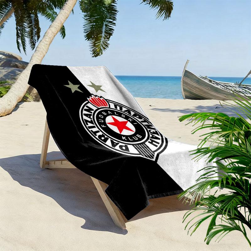 Partizan poster Print Beach Towel, Large Soft Quick Dry Towel for Beach Camping Swimming