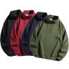 Men's American Style Half Zipper Stand Collar Pullover - Spring/Autumn Trendy Plus Velvet Sweatshirt