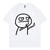 Middle Fingers Funny Meme Tshirts High Street Fashion Trend Short Sleeve T Shirts Unisex Unisex Summer Casual Loose Cotton Tshirt