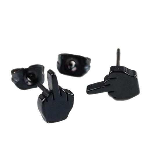 Серьги-пусеты из нержавеющей стали, не вызывающие аллергию, с защитой от ржавчины, с рисунком отпечатка пальца для повседневной носки