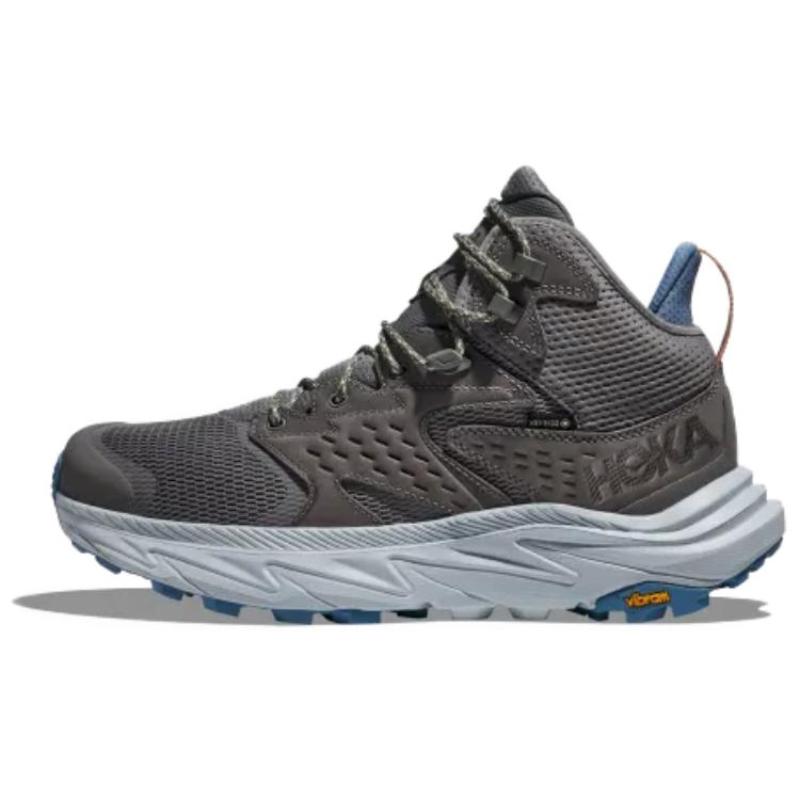 HOKA One One Амортизирующие Износостойкие Трекинговые Ботинки Средней Высоты Мужские Серые Кроссовки 1141633-ATRL