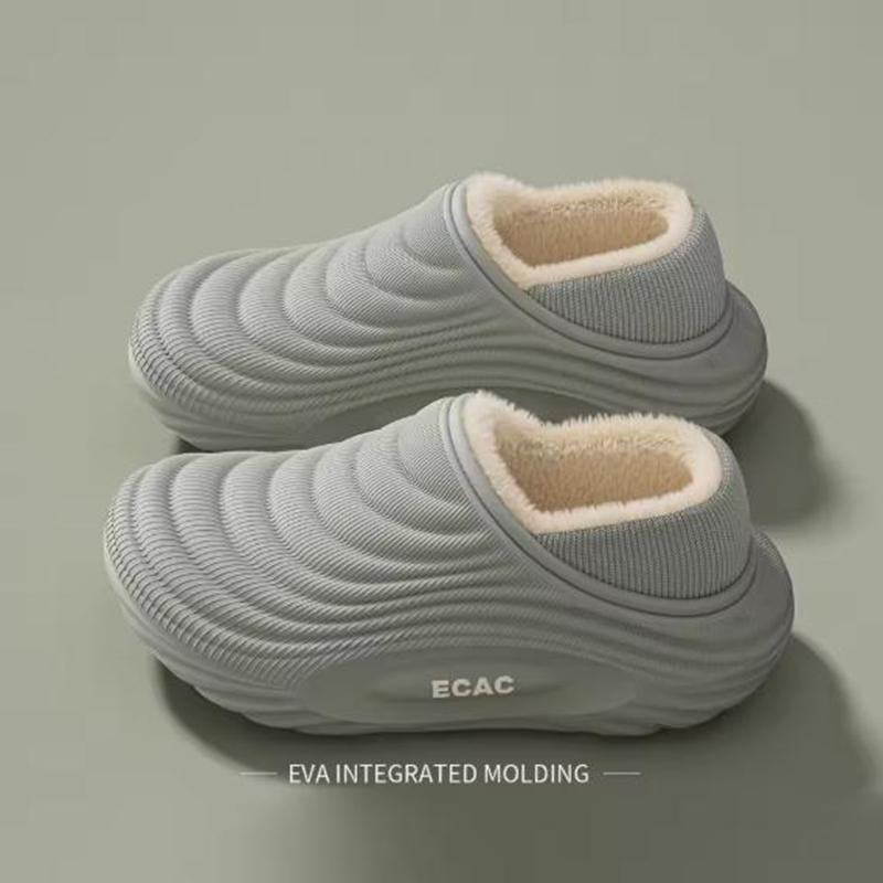 EVA Зимние тапочки для мужчин женщин Теплые с меховой подкладкой Водонепроницаемые Противоскользящие Удобные Домашние Уличные Домашние Хлопковые Сабо Легкие