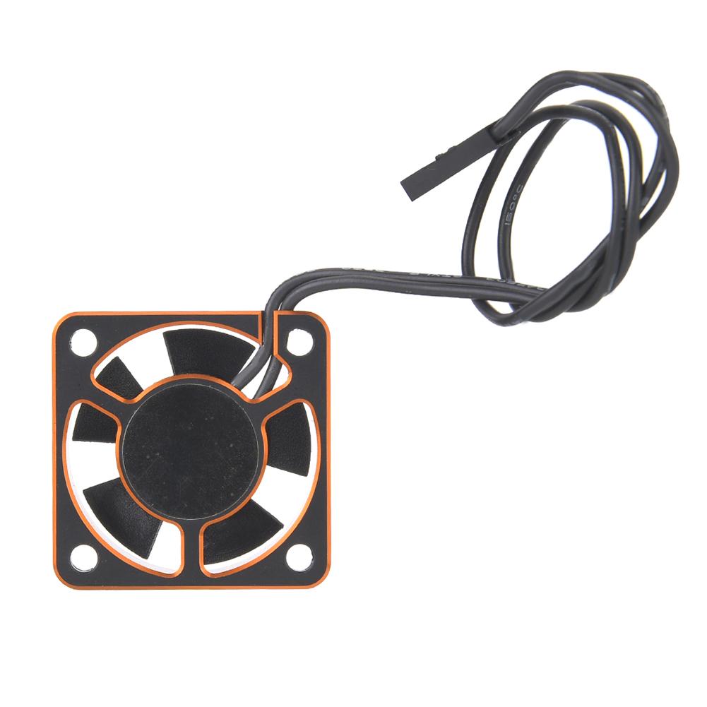 Metal 504 Motor ESC Cooling Fan Heat Sink RC Car Accessory Upgrade Parts (Orange Black)