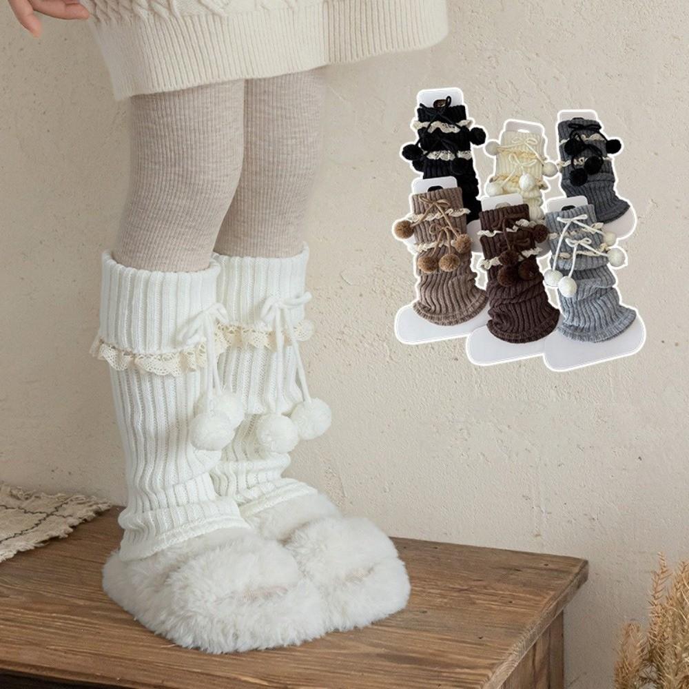 Thickened Leg Warmers Solid Color Hosiery New Middle Tube Socks Kids