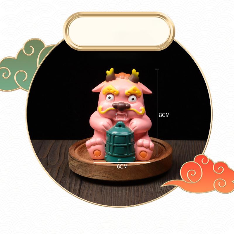 Year Of The Dragon Zodiac Mascot Ornaments Chinese Dragon Figurine Home Decor Mini Dragon Statue Resin Chinese Dragon Crafts